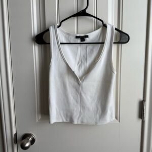 White crop tank Top